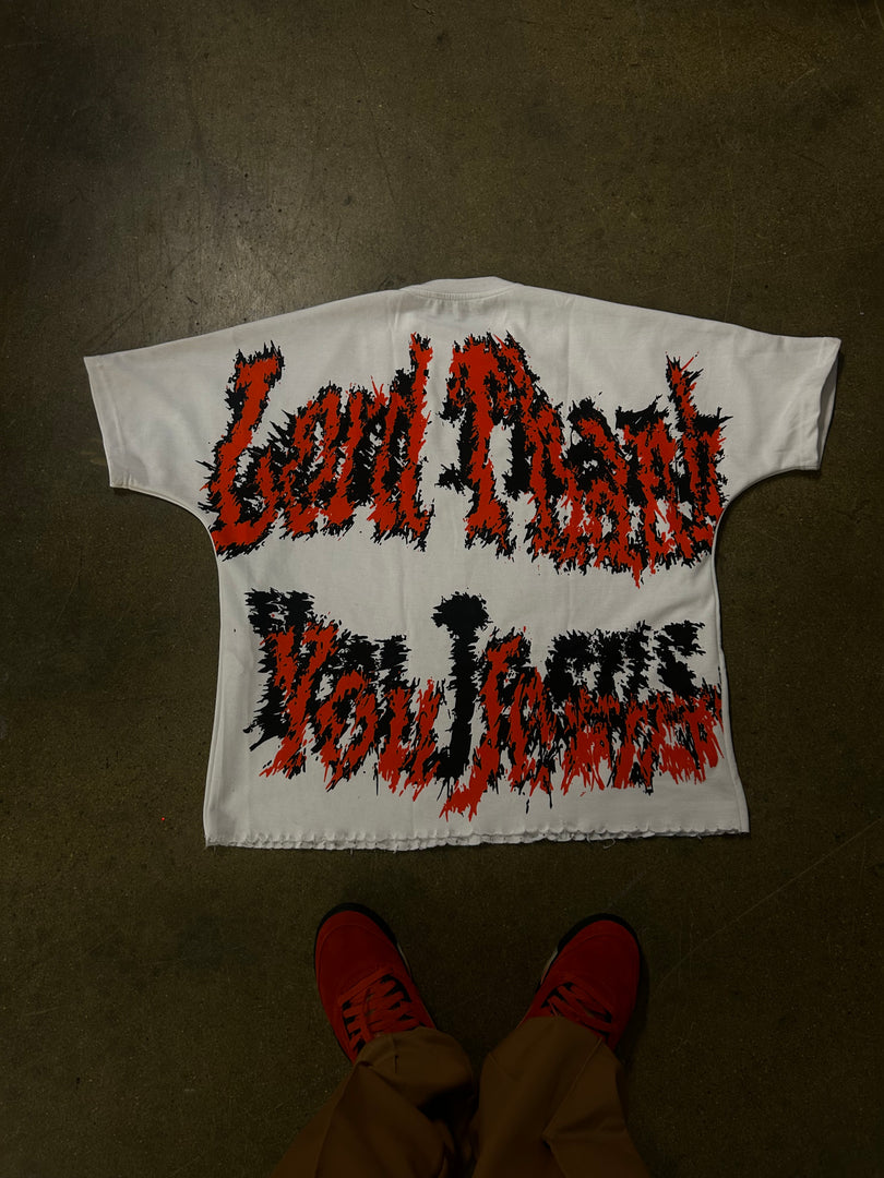 LORD THANK YOU JESUS TEE-BURNT ORANGE