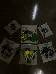 GREEN STARBURST BIKINI