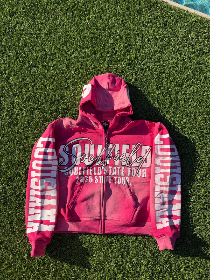 PINK LOUISIANA STATE TOUR ZIPUP