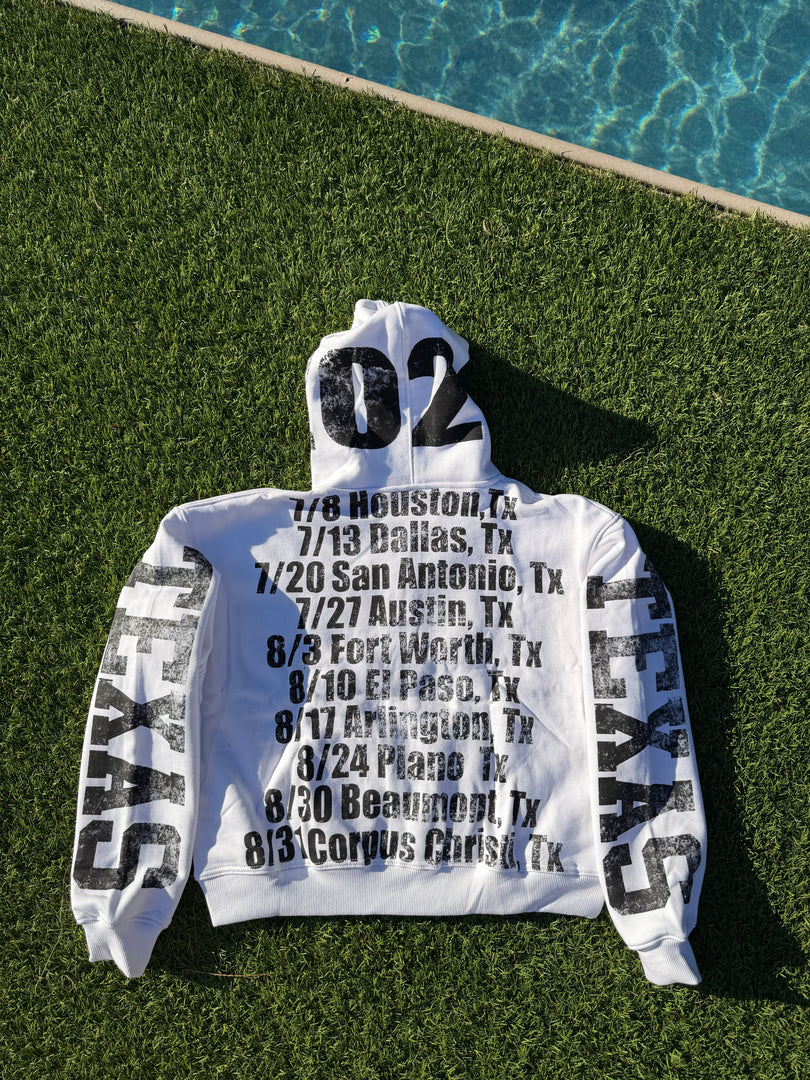 WHITE TEXAS STATE TOUR ZIPUP