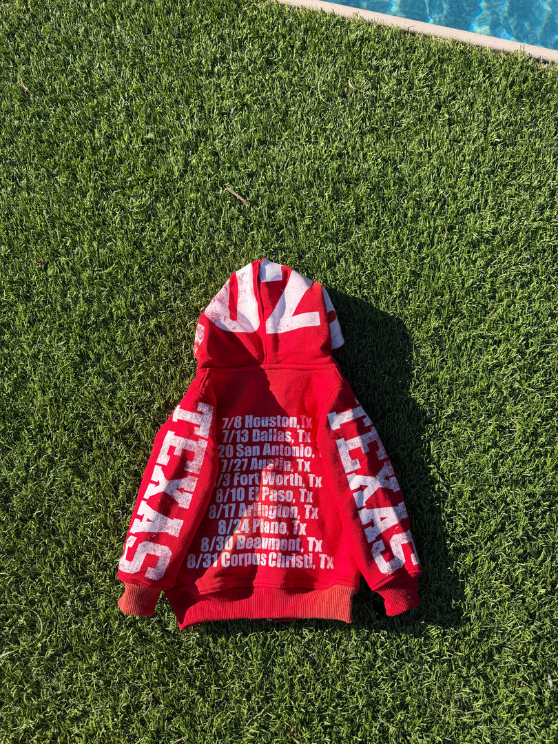 KIDS RED TEXAS STATE TOUR ZIPUP